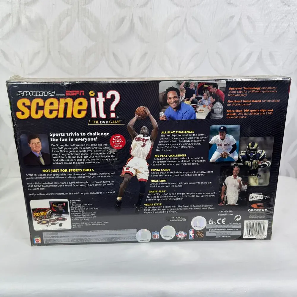 Scene It? Sports Powered by ESPN The DVD Game Sports Trivia Brand New‎ Sealed